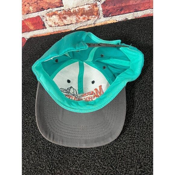 Vintage Mark Chesnutt Green & Gray Baseball Cap Adjustable Snapback O1 - Picture 3 of 4